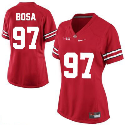 Ohio State Buckeyes Women's Joey Bosa #97 Red Authentic Nike College NCAA Stitched Football Jersey FP19X83WV